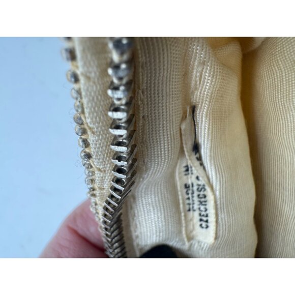 Vintage Beaded Evening Bag With Intricate Design & Handle - Picture 4 of 9